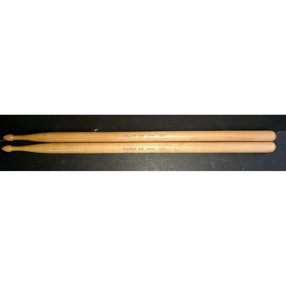 2-B Hickory‎ Natural Wood Heavy Duty Drumsticks Made in USA 16"